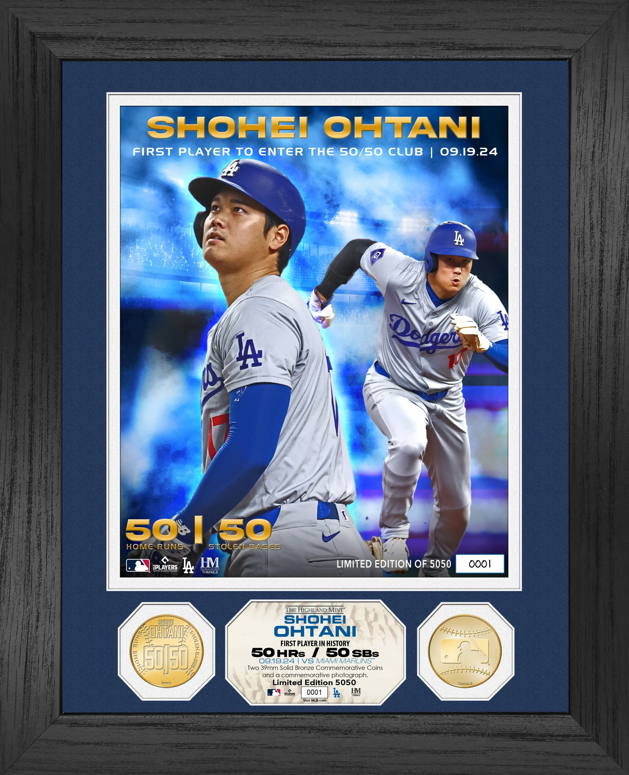 ドジャース 大谷翔平選手、50/50達成記念!! 全世界5050個数量限定MLB