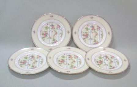 ノリタケ ROSE PATIO「ローズパティオ」 18cmケーキ皿セット - 土岐