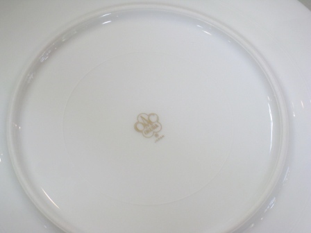 大倉陶園 ルリ片葉金蝕 20cmデザート皿 - 土岐陶器本店