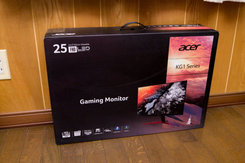 Acerゲーミングモニター KG251Qをレビュー！144hz対応で24.5インチ