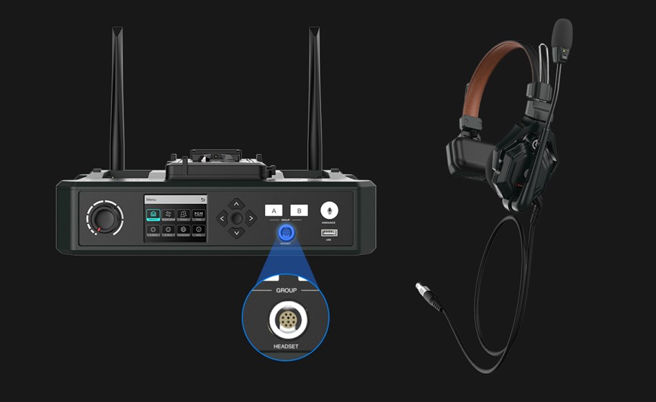 Hollyland Solidcom C1 Pro-4S（ヘッドセット x4） | ノイズキャンセ