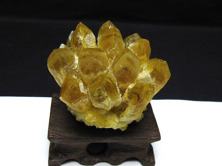 シトリン クラスター シトリンクォーツ 原石 台座付属 一点物 182-8471
