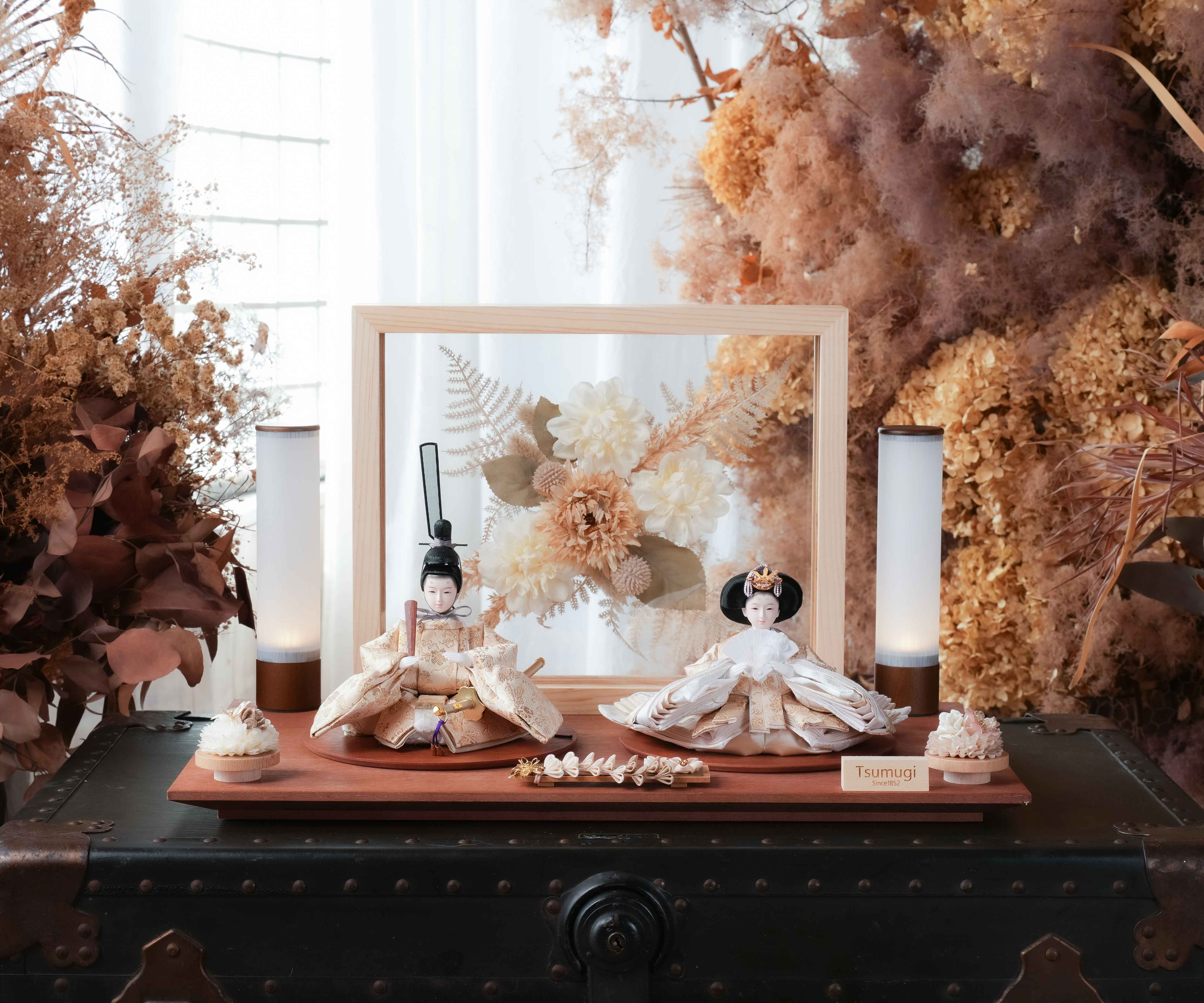 親王飾り「絃」 | つむぎ 親王飾り | 人形の東玉