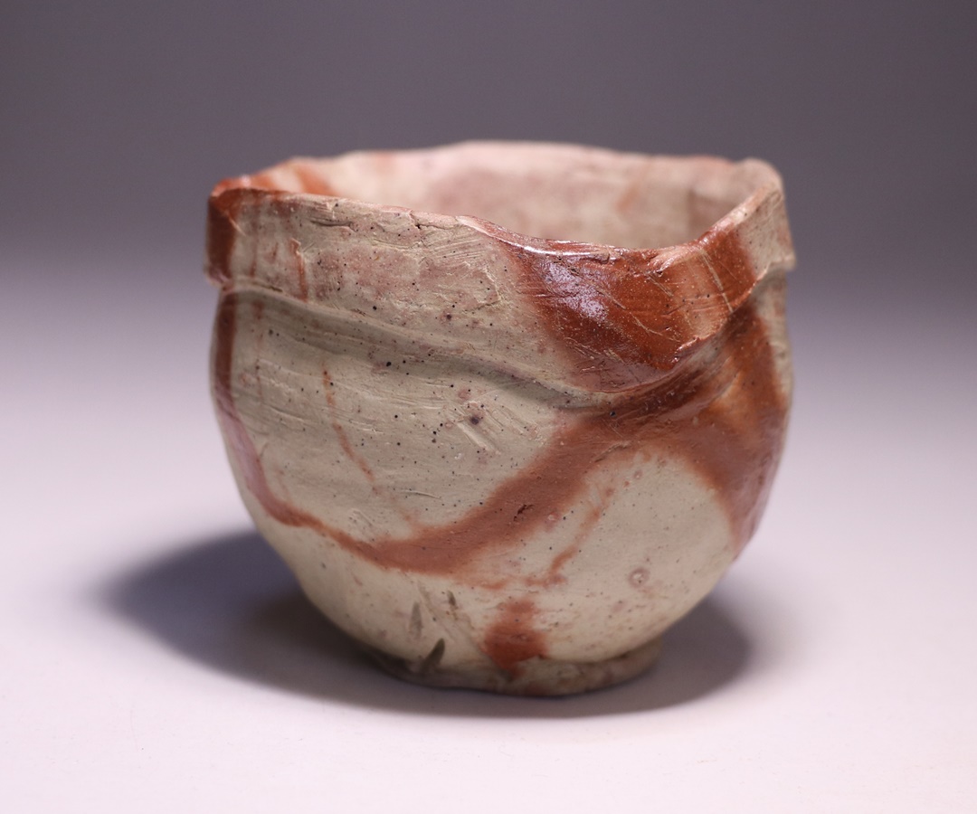 原田拾六 作 「備前火襷ぐい呑」 ～備前焼専門卸小売店 川口陶楽苑～