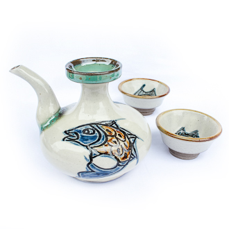 壺屋焼 魚紋｜壺屋焼窯元 陶眞窯