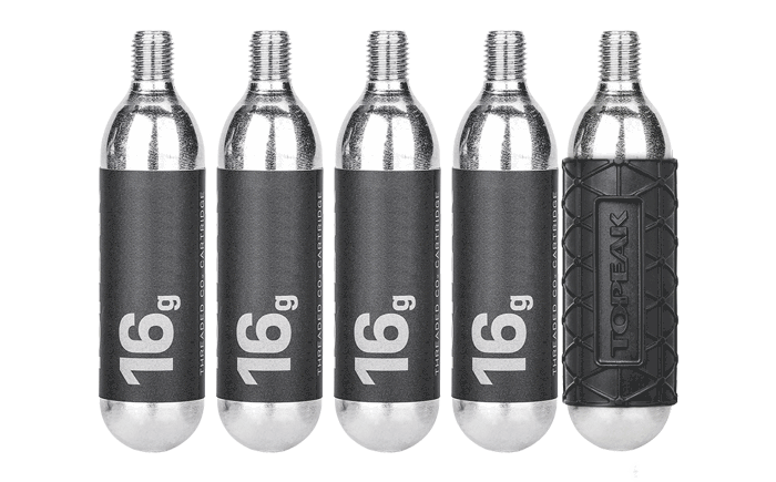 自転車用CO2カートリッジ｜トピーク - 16G THREADED CO2 CARTRIDGE 5Pcs