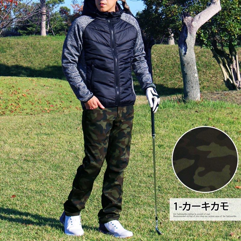 ゴルフパンツ メンズ 暖かパンツ 裏起毛 フリース ゴルフウェア