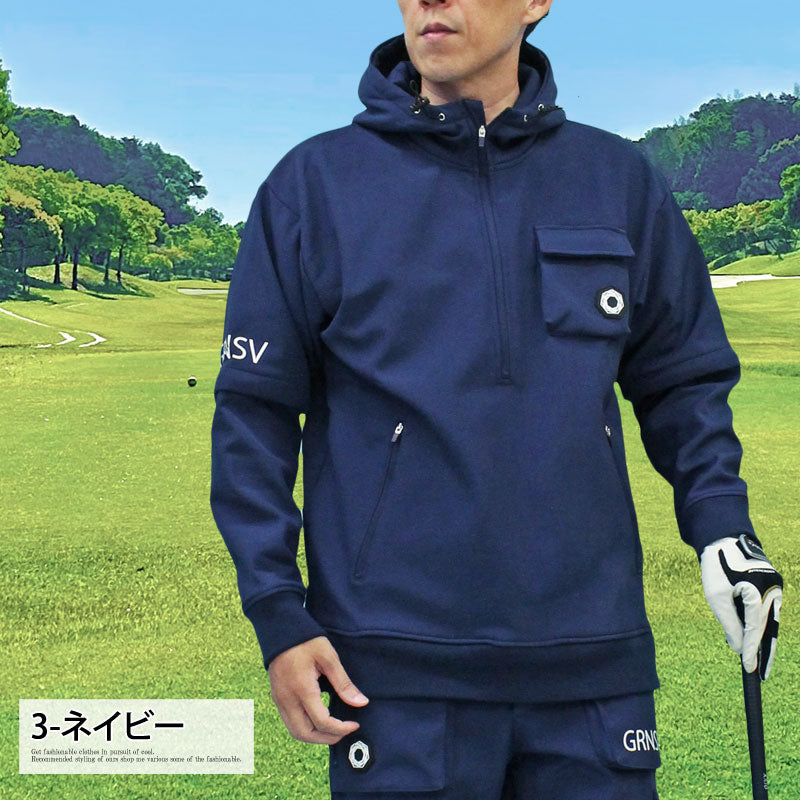 ゴルフジャケット メンズ ゴルフウェア スニードジャック フード