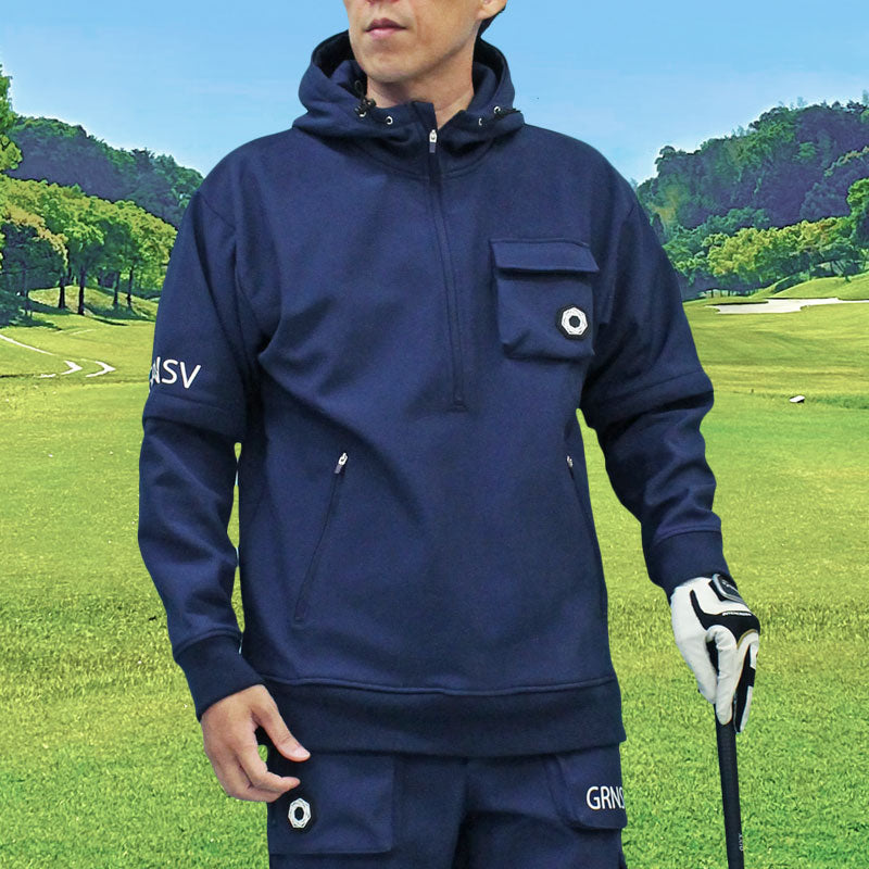 ゴルフジャケット メンズ ゴルフウェア スニードジャック フード