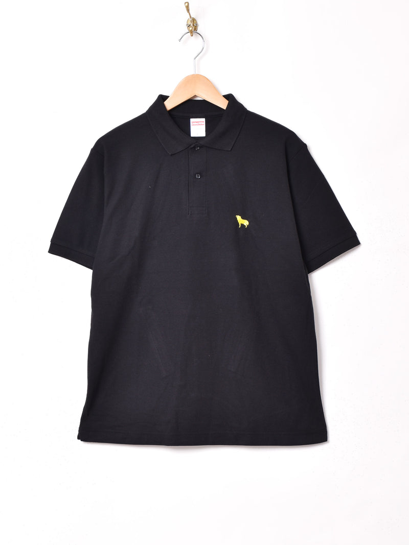 5色展開】 ウルフ ワンポイント ポロシャツ – 古着屋Top of the Hillの