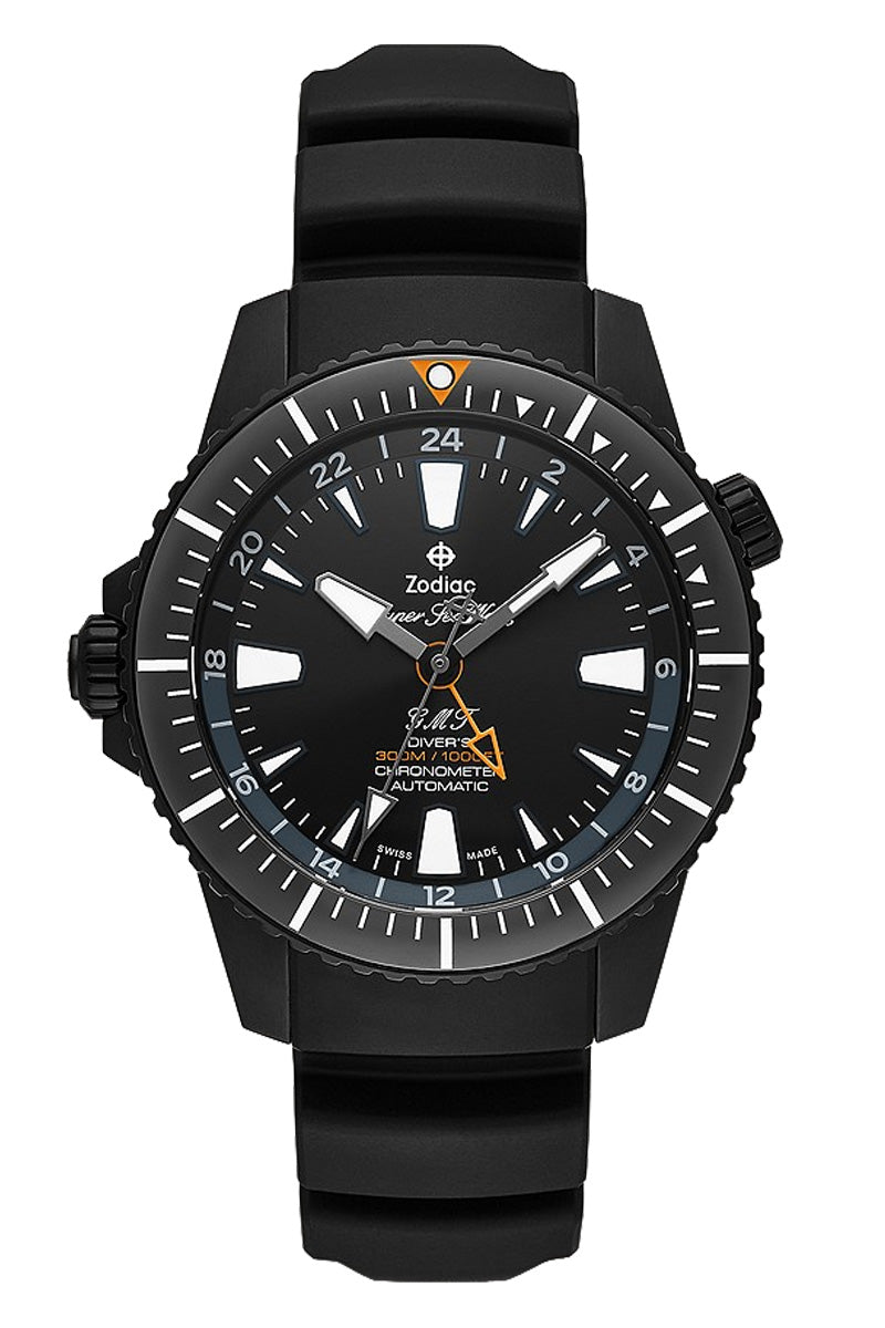 Zodiac Super Sea Wolf LHD Pro-Diver GMT ZO3557 – Topper Fine Jewelers