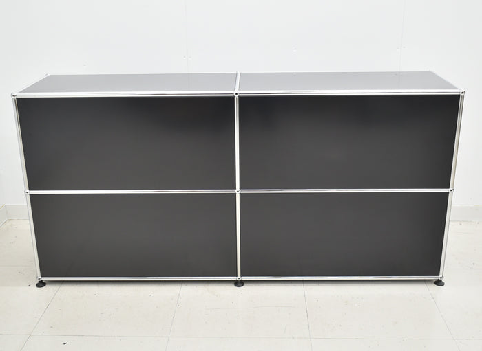 中古】USM Haller ハラーキャビネット 2列2段 ブラック W1525