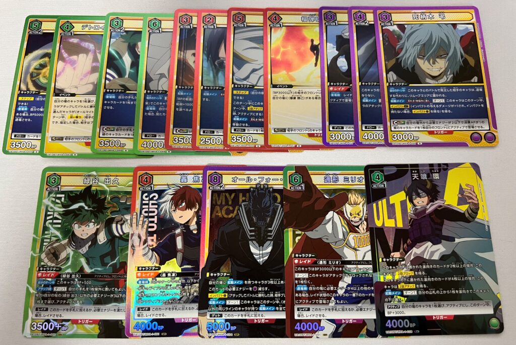 ユニオンアリーナ】カートン16BOX開封結果記録(ヒロアカ)【ユニアリ