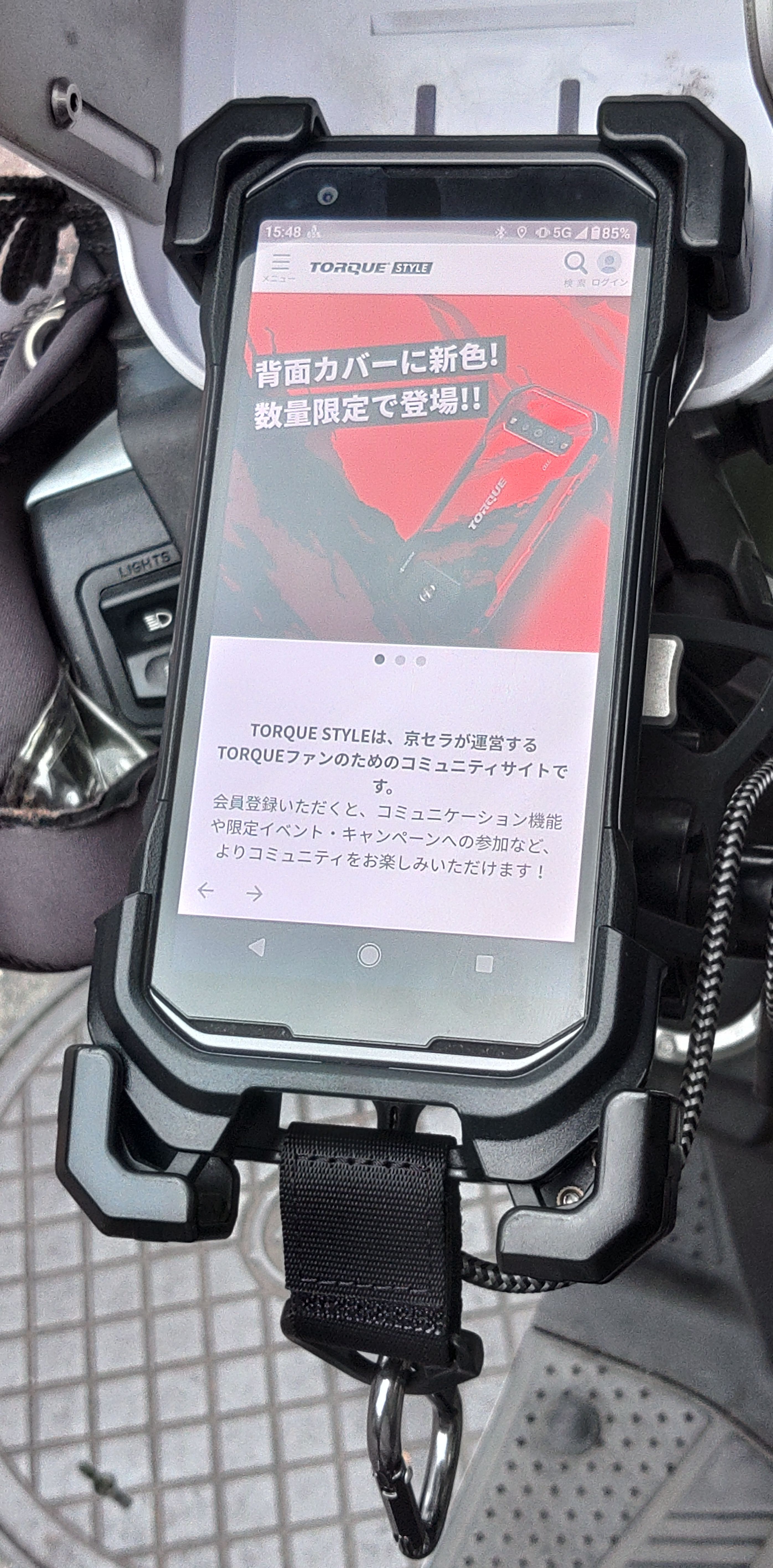 G06ではハードホルダーを付けたまま、バイク | TORQUE STYLE