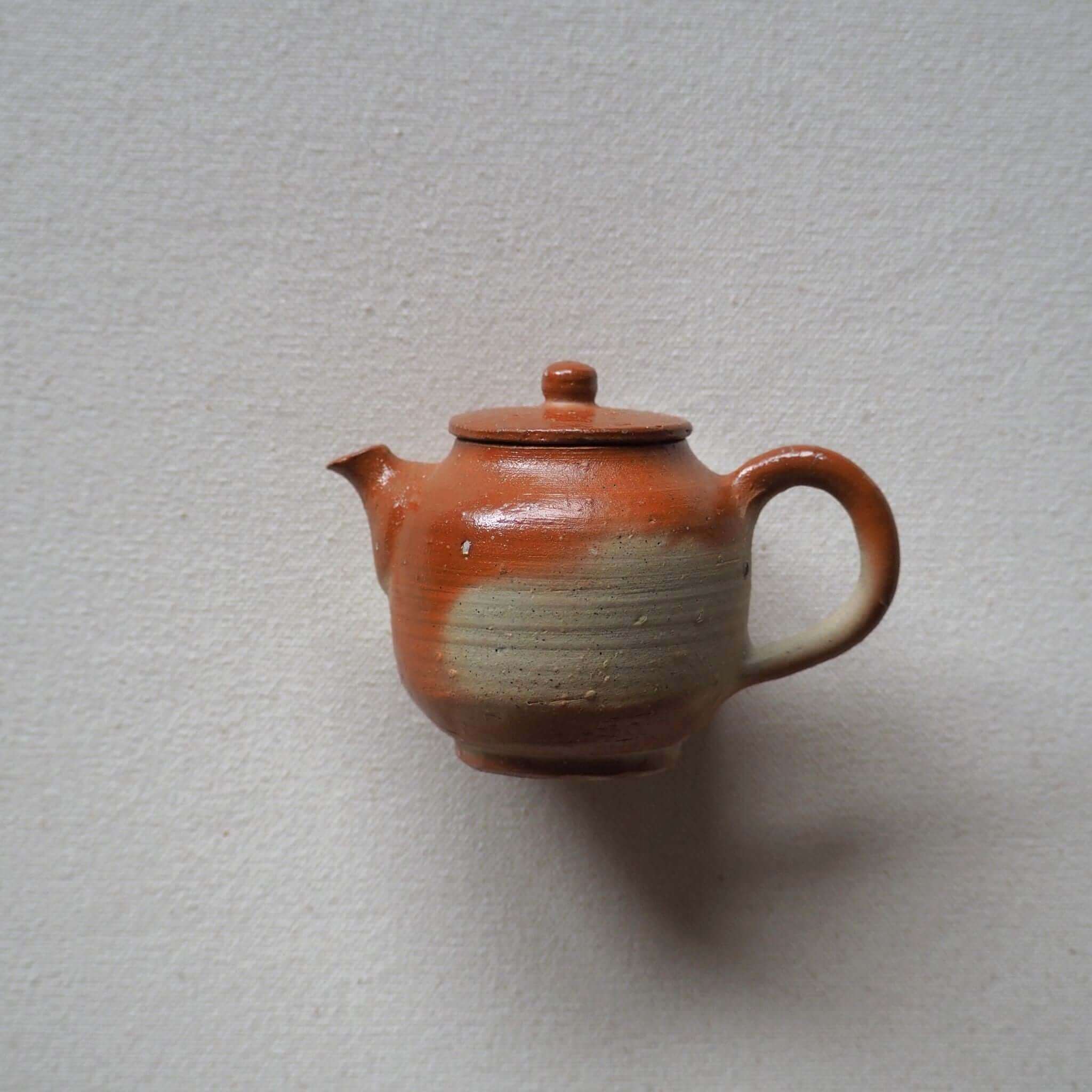 備前焼 細川敬弘作 火襷急須 [東山堂煎茶器店 オンラインショップ