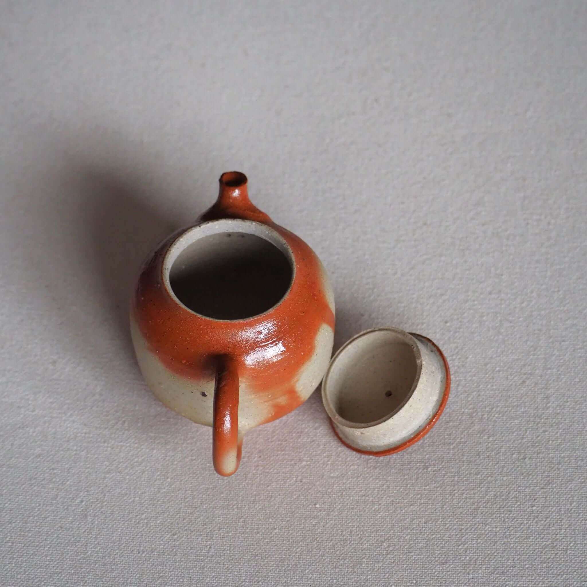 備前焼 細川敬弘作 火襷急須 [東山堂煎茶器店 オンラインショップ