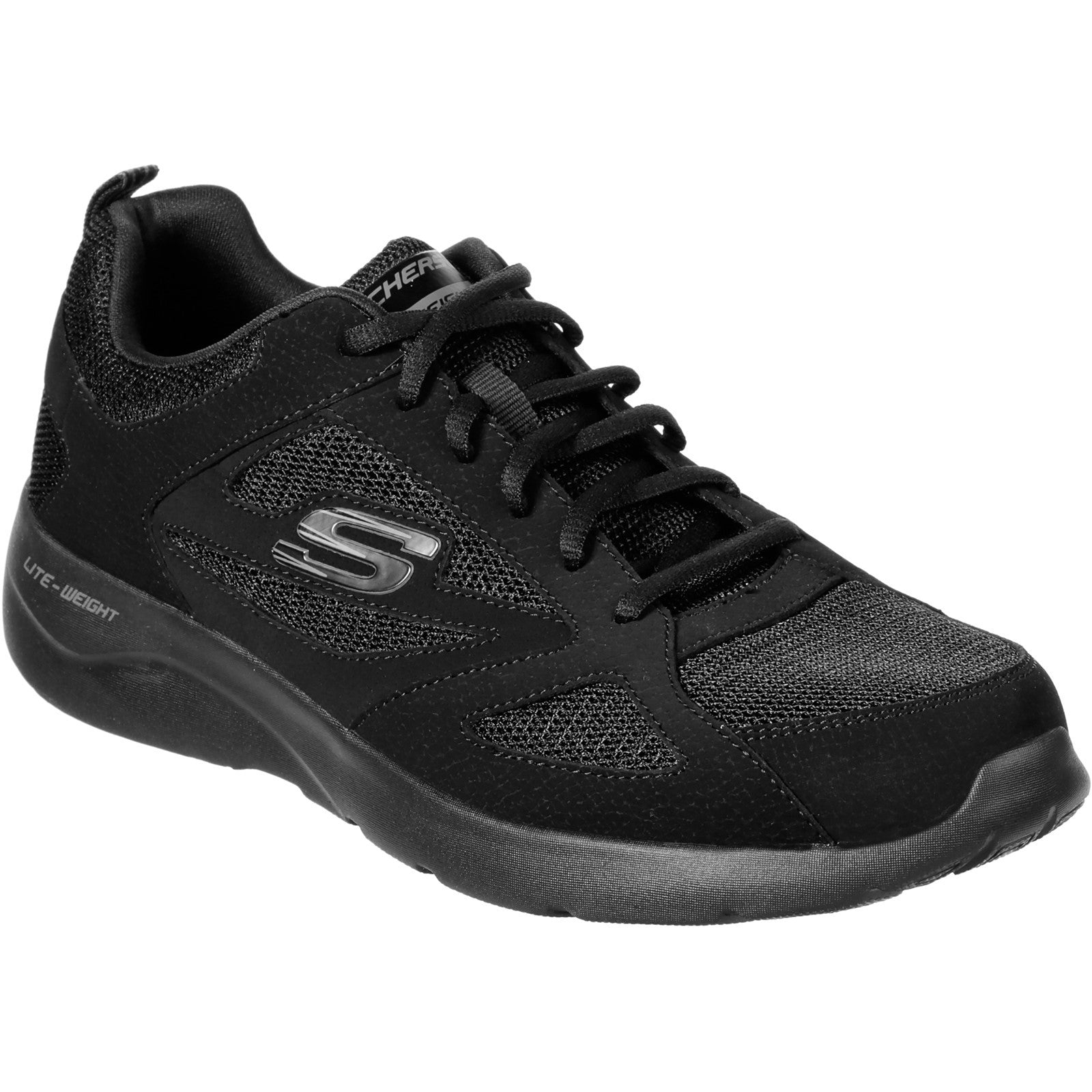 Skechers Mens Dynamight 2.0 58363-BBK Black Lace Up Shoe – Tower