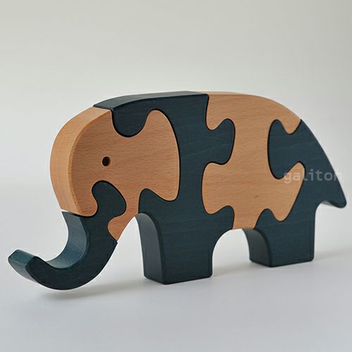 VITALI ヴィターリ 動物パズル ぞう |木のおもちゃ がりとん