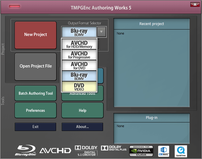 TMPGEnc - Products: TMPGEnc Authoring Works 5: Features