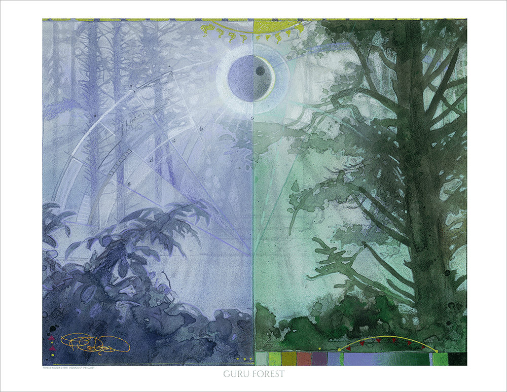 Terese Nielsen Guru Forest 森 プレイマット 限定 希少 MTG guru 森