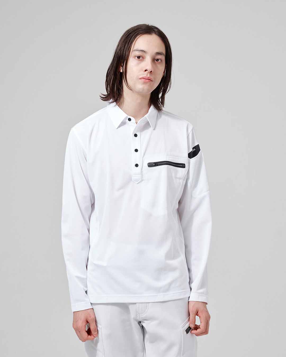 81305 ESワークニットロングポロシャツ – TS DESIGN