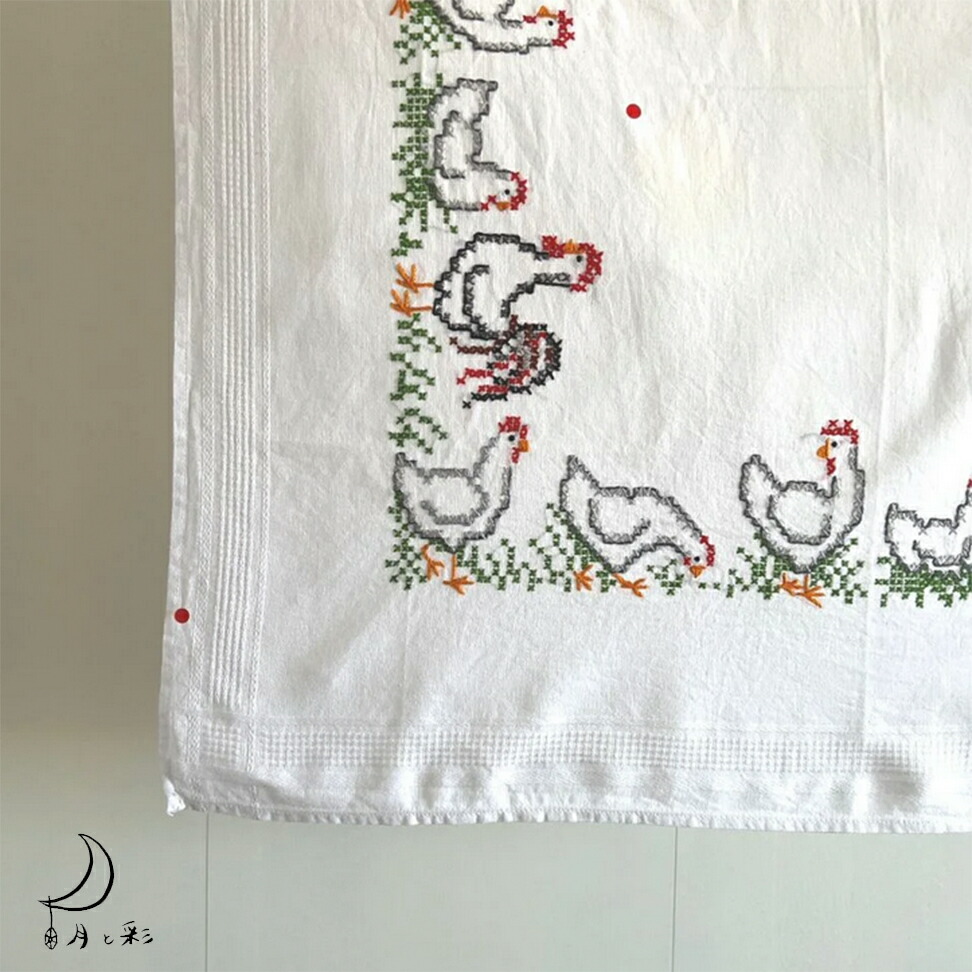 楽天市場】【10%OFFクーポン配付中】【中古】にわとりさんクロス(76×73