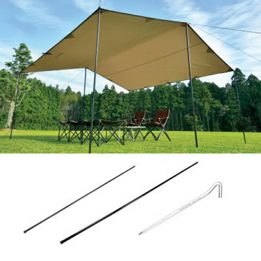 楽天市場】ユニフレーム UNIFLAME REVOスクエアタープ 4×4 TAN