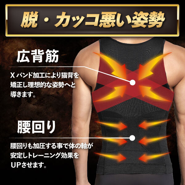 楽天市場】加圧タンクトップ 加圧 タンクトップ メンズ 腹 加圧