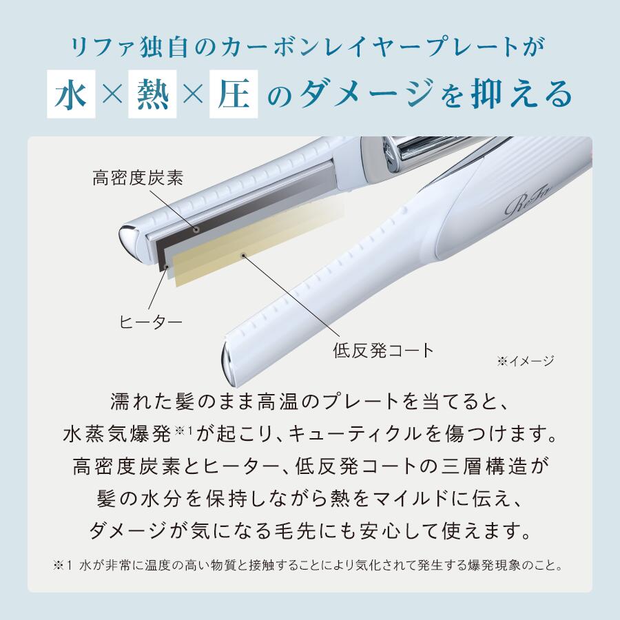 楽天市場】【リファ公式店】持ち運びに ミニヘアアイロン リファ