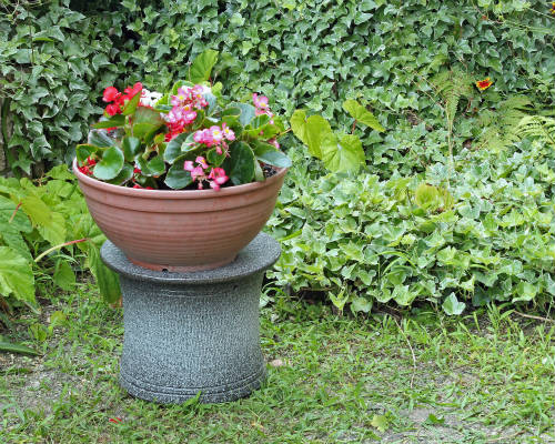 楽天市場】信楽焼 フラワースタンド 白 斑点 7号 おしゃれ プランター