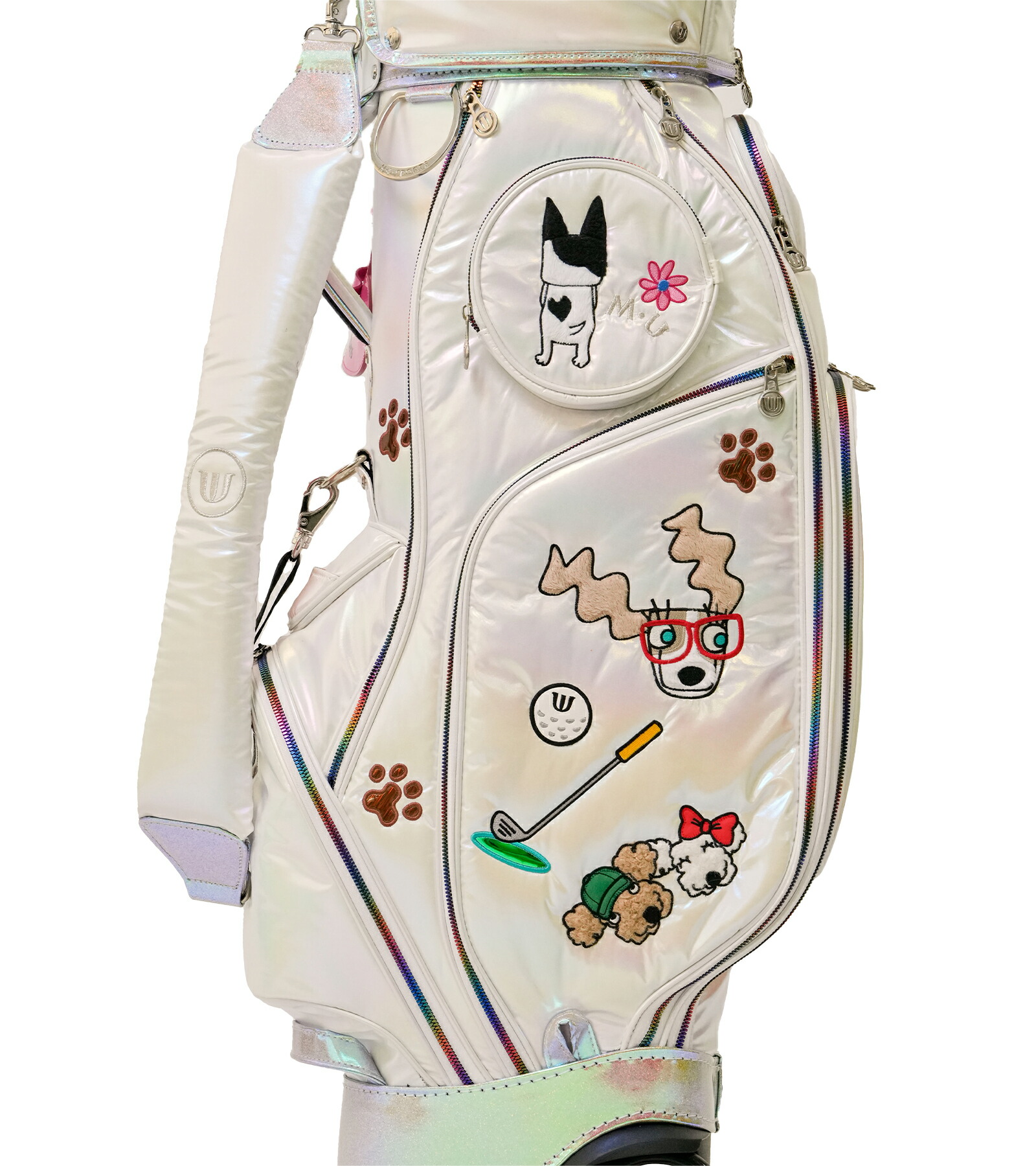 楽天市場】[MU SPORTS] ゴルフ レディース キャディバッグ ホログラム