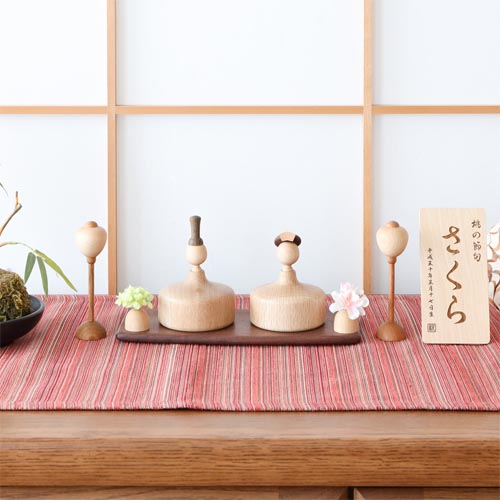 楽天市場】旭川クラフト K-WOOD K-ウッド ひな人形 国産クラフト 木製