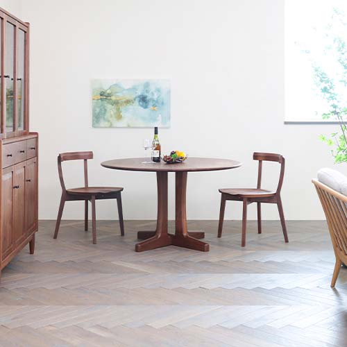 楽天市場】各地の名工房 MUKU工房オリジナル DT-4 丸テーブル 国産家具