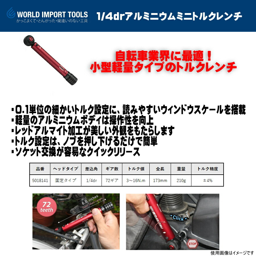 楽天市場】WIT （ワールドインポートツールズ） WIT 1/4drアルミニウム