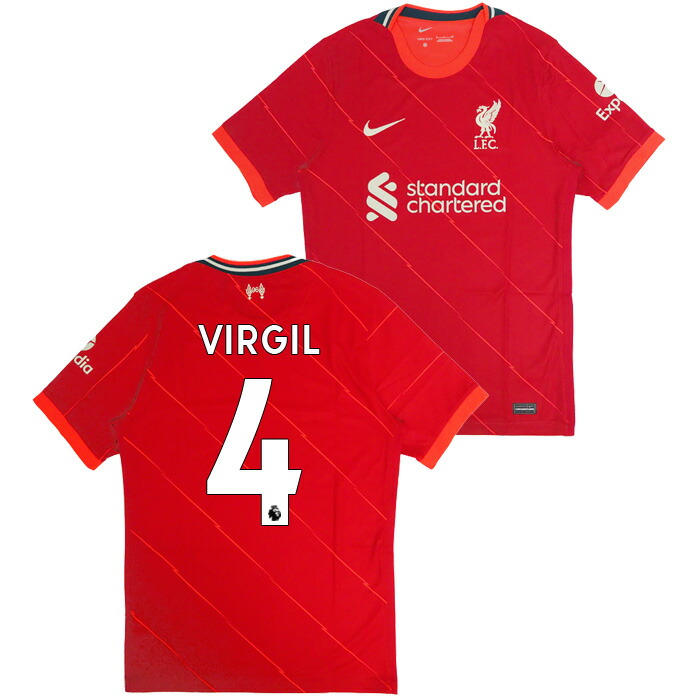 楽天市場】【SALE】リバプール ホーム 半袖 4番 フィルジル【21-22