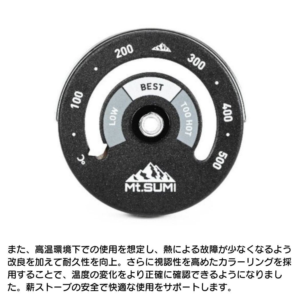 楽天市場】Mt.SUMI（マウントスミ） マグネット式 ストーブ温度計 EC