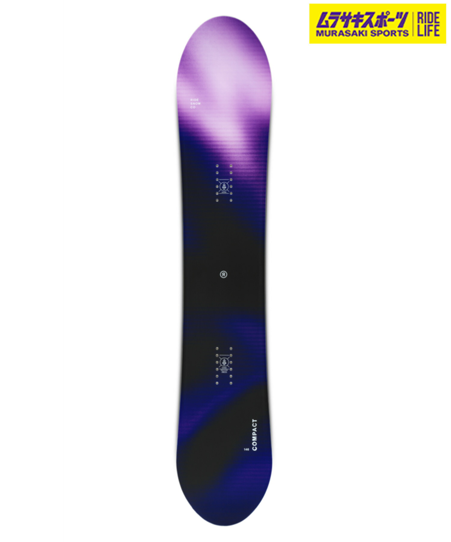 楽天市場】RIDE ライド スノーボード 板 レディース COMPACT ムラサキ