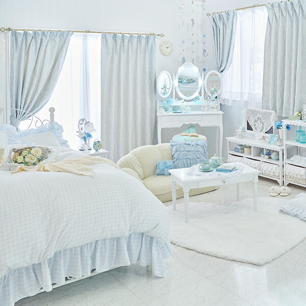 楽天市場】ギンガムチェック布団カバー3点セット（セミダブル・ブルー