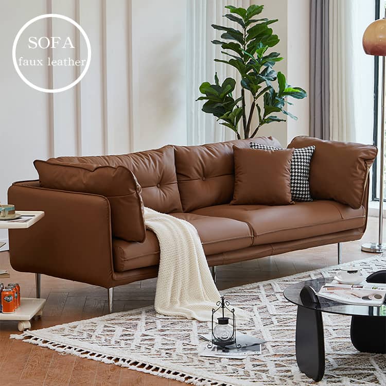 楽天市場】ソファー 2人掛け 140cm スチール脚 幅180cm 3人掛け ソファ