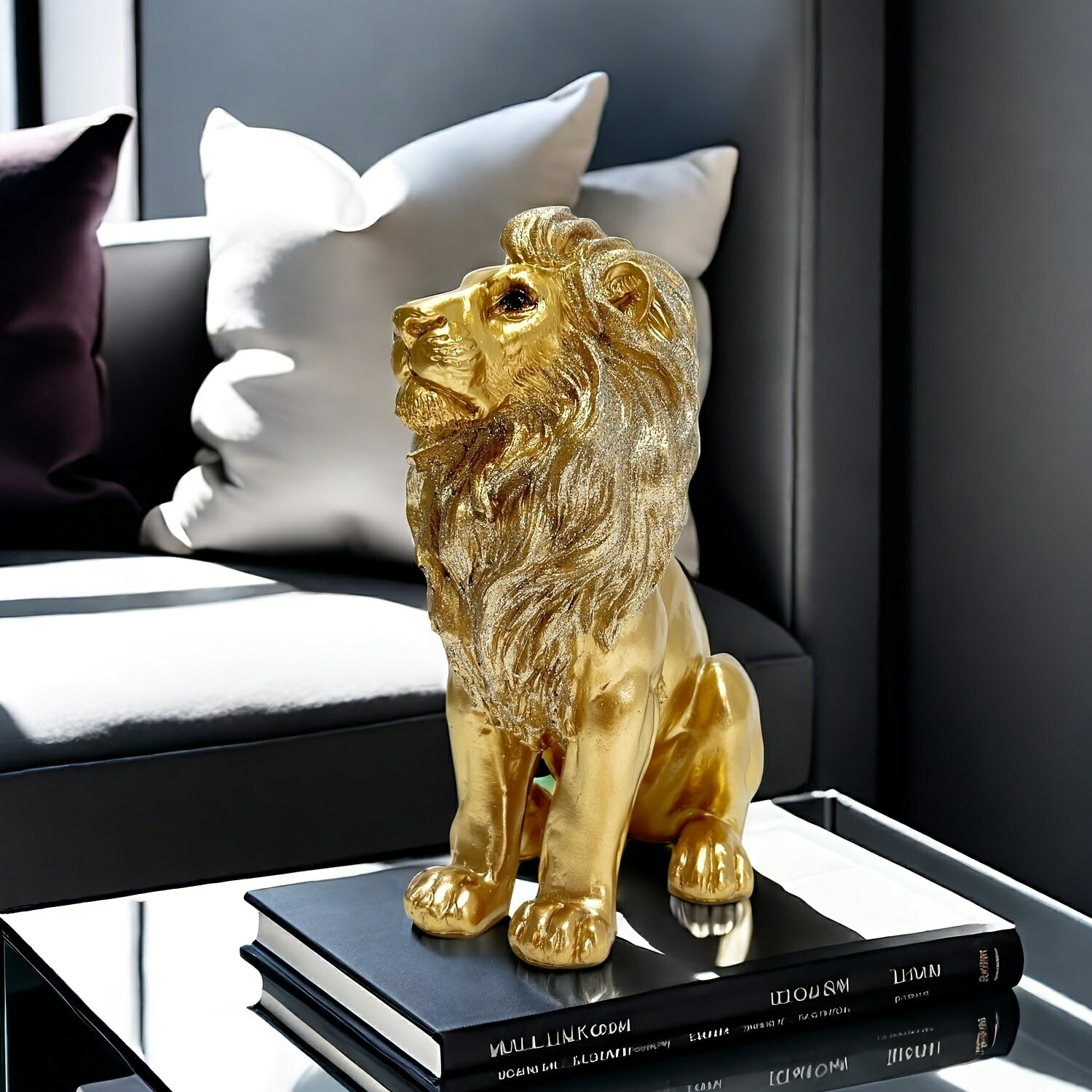 楽天市場】ライオン ゴールド オブジェの通販