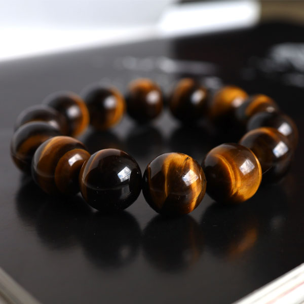 楽天市場】金運 数珠 ブレスレット 大玉 大きい タイガーアイ 16mm
