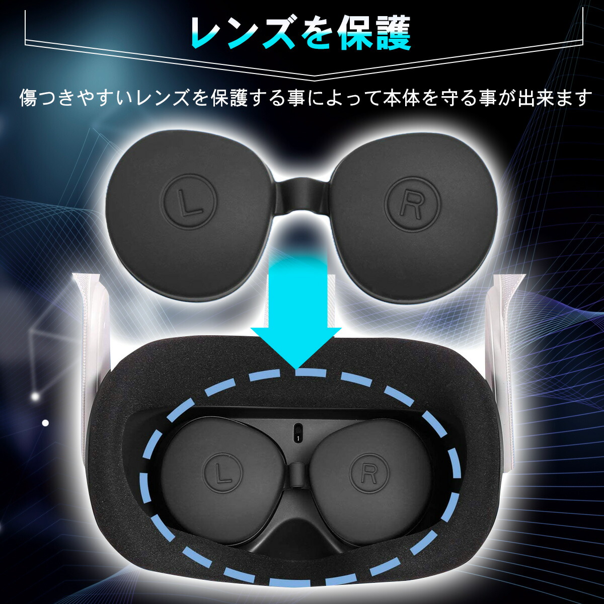 楽天市場】【SS限定50％OFF券配布】VRゴーグル 対応 レンズ カバー