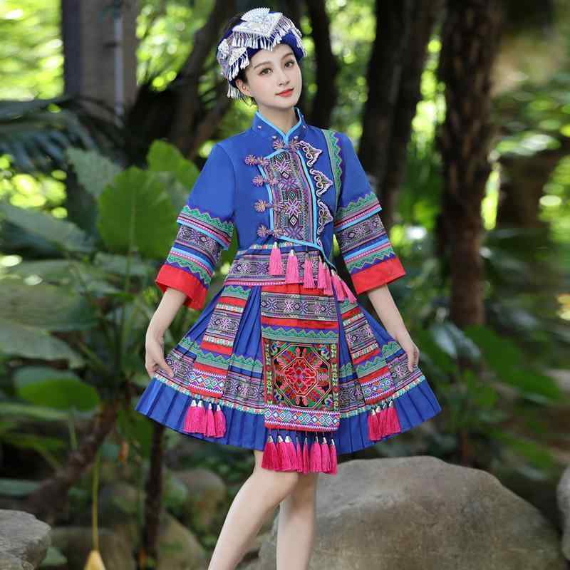 楽天市場】中国 民族衣装 春秋 ミャオ族 大人 レディース 大きいサイズ