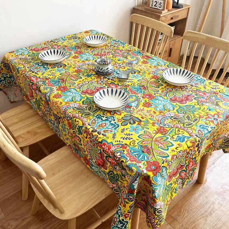 楽天市場】テーブルクロス エスニック 布 机 デスク キッチン リビング