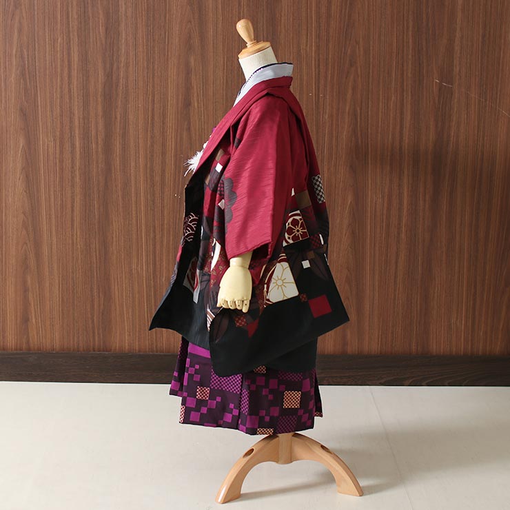 楽天市場】【レンタル】5歳 七五三 男の子 羽織袴セット レンタル 絵羽