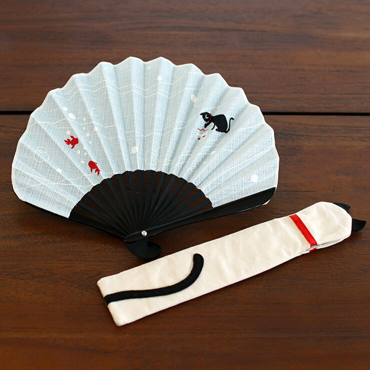 楽天市場】[扇袋セット] 扇子 染骨 涼あそび（ブルー/6632s） 化粧箱