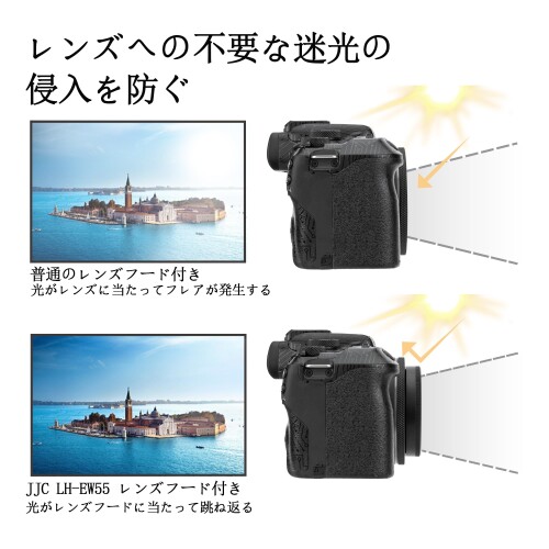 楽天市場】JJC EW-55 レンズフード ねじ込む式 フード Canon RF 28mm