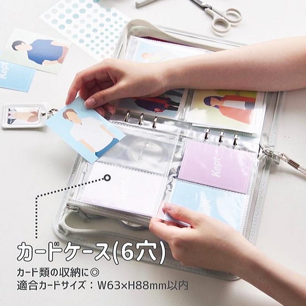 楽天市場】【楽天1位】Kept カードケース A5 6穴 システム手帳リフィル