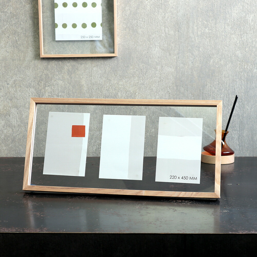 楽天市場】CAN-04 横長 送料無料 写真立て フレーム ポストカード 3枚