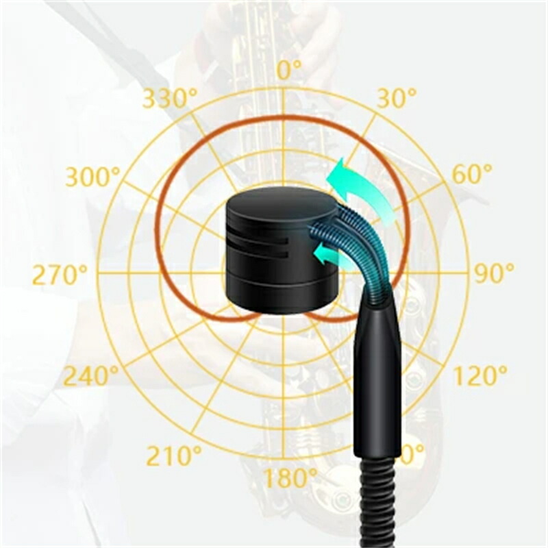 楽天市場】【一年保証】XIAOKOA 楽器用マイク サックスマイク